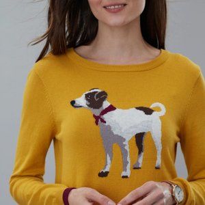 Joules Knitwear Ladies Jack Russell Terrier Sweater XL/14 US